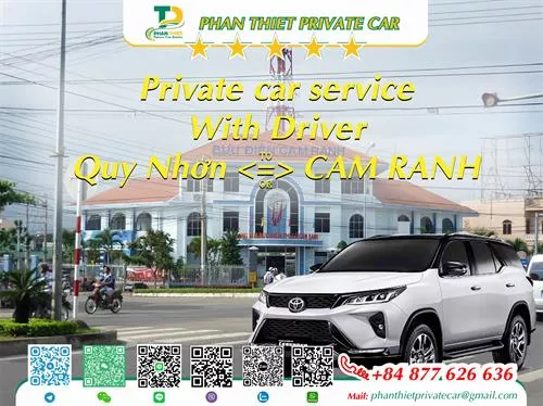 Private Car From Quy Nhon <=> Cam Ranh (private car with driver)
